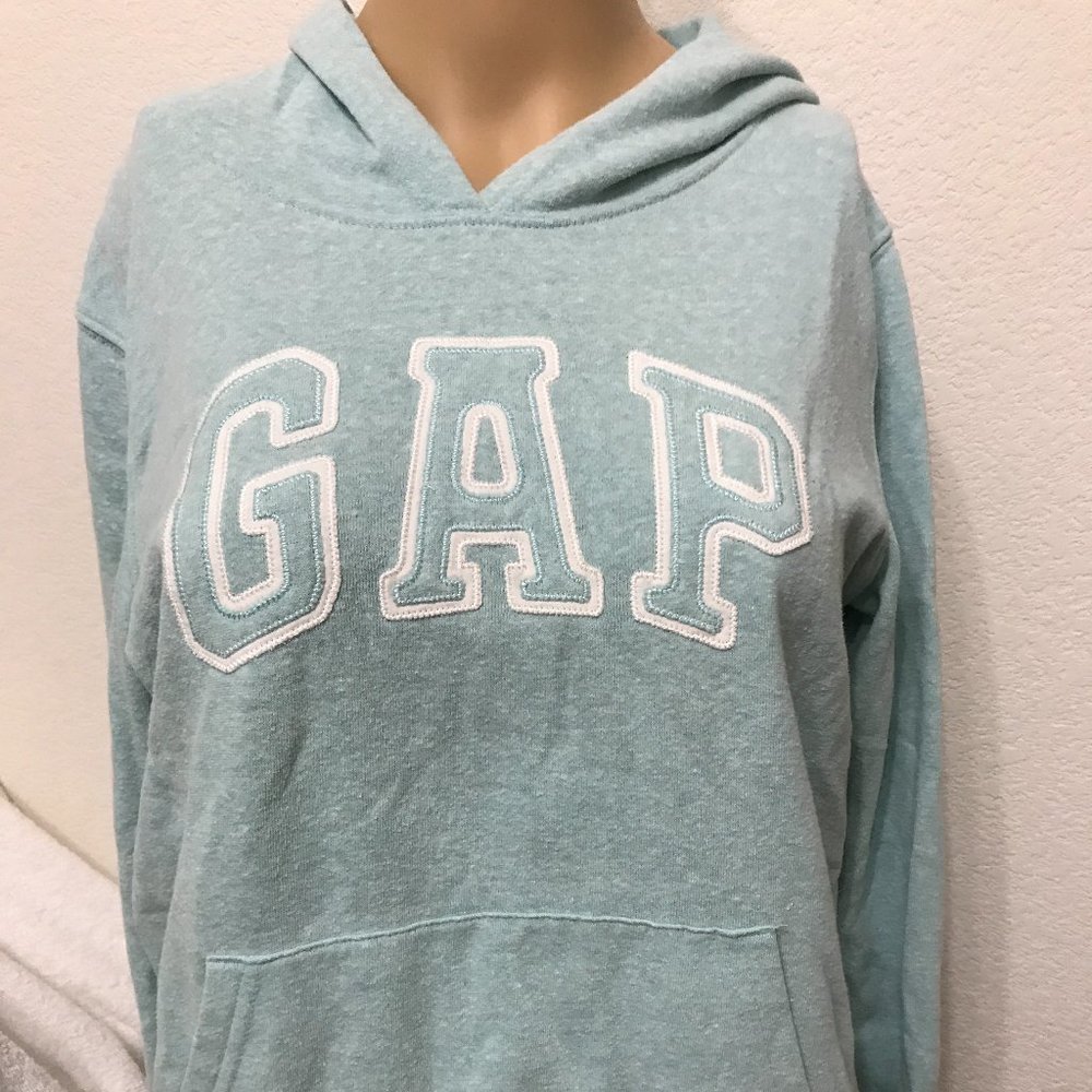 GAP LOGO Pullover Hoodie Mint Green  in size S